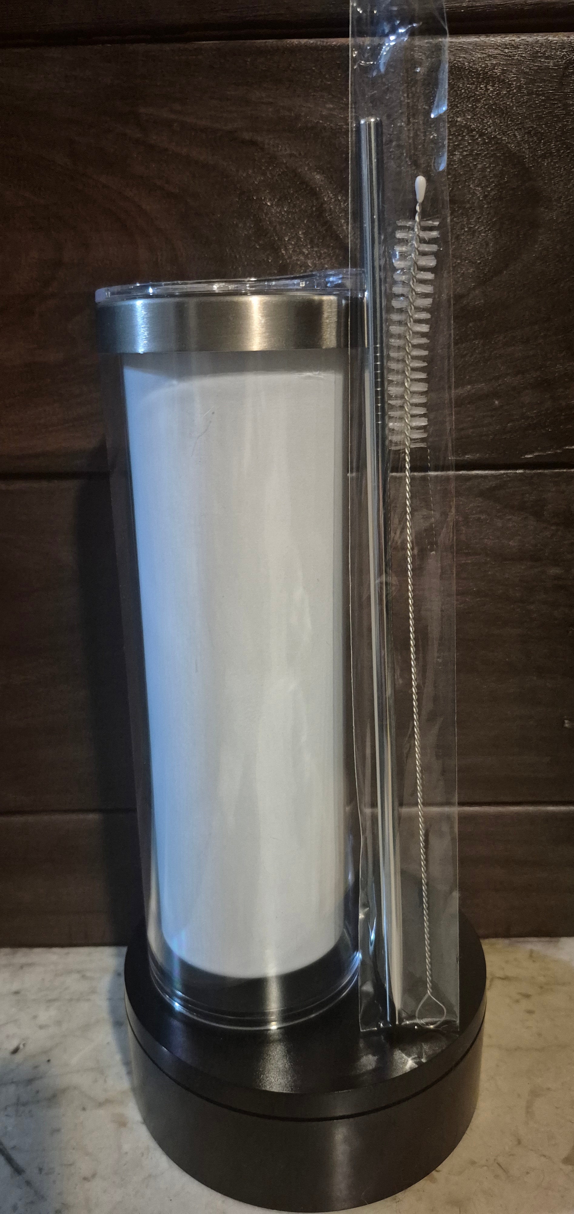 20oz. Stainless Steel Snowglobe Cup